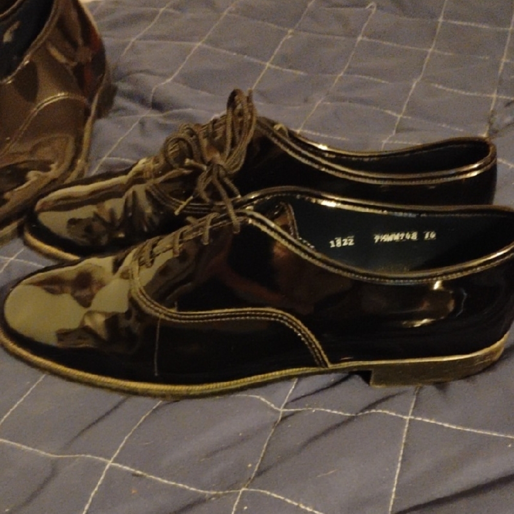 Gateway formal Men's Black Patent Leather Dress Shoes